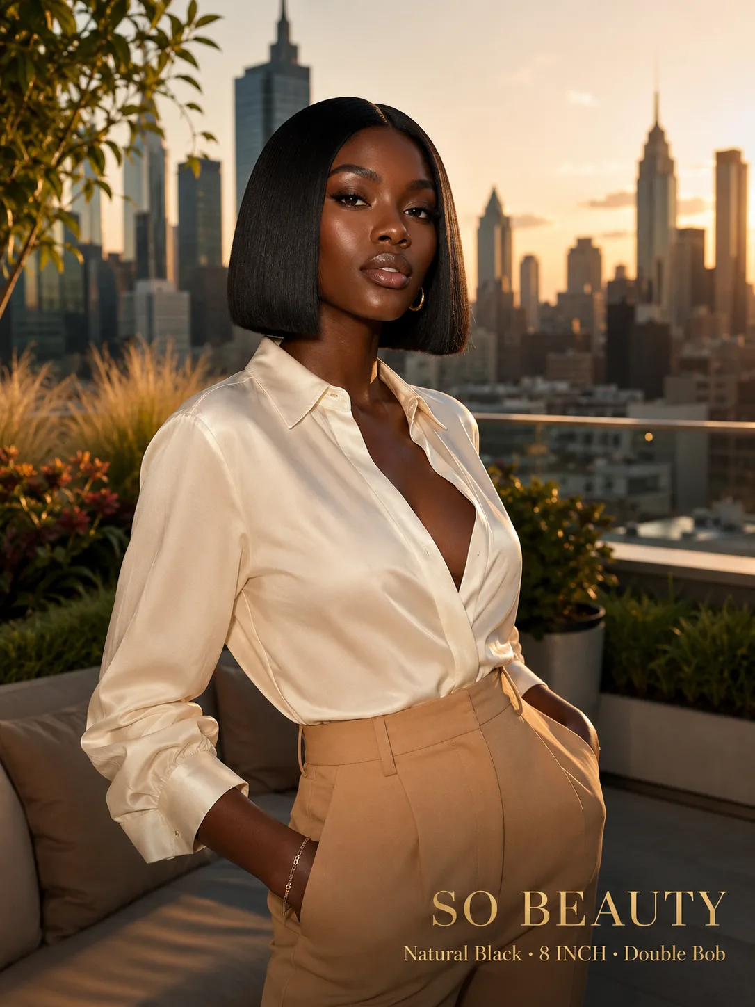 DD 13x4 Lace Front Bob Wig 8 inch